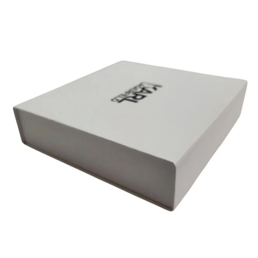 Karl Lagerfeld Signature White Decorative Storage Gift Box Ikonik Design Thank Y